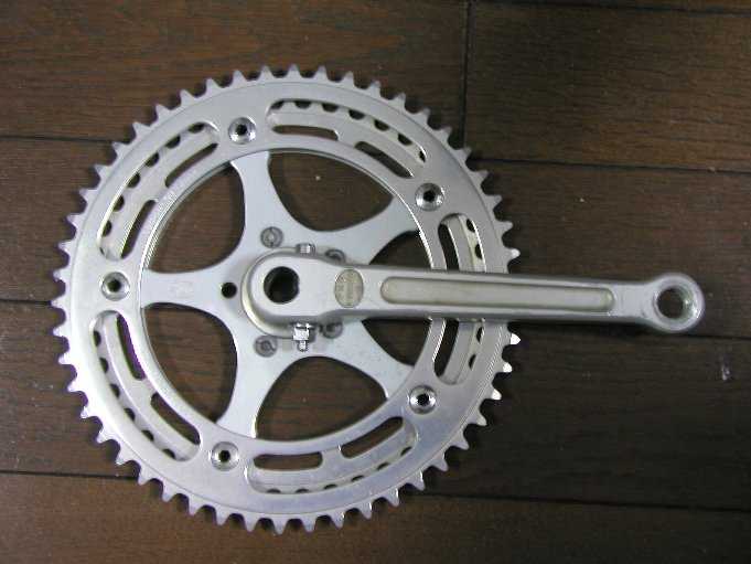 DURA-ACE ピスト用クランク165、スギノZEN大ギヤ55Tセット NJS