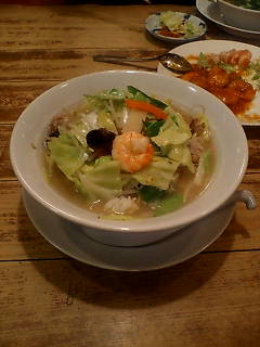 長州5のW野菜湯麺
