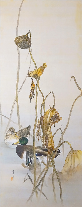 渡辺省亭： 十二カ月花鳥図之内十二月 : クラシック音楽とアート