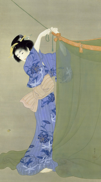 上村松園 《蛍》 と横山大観、川合玉堂｜「江戸絵画への視線」 ＠山種