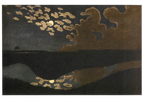 【月光】アート作品 ヴァロットン： 月の光 : クラシック音楽とアート