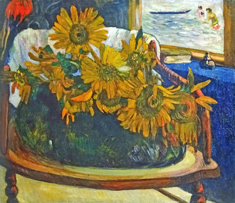 ゴーギャン： ひじ掛け椅子の上のひまわり｜追憶の眼 : クラシック音楽