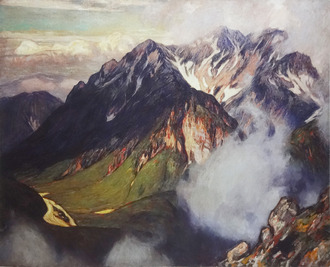 抽象画 477328 油彩 吉田博 作 「わっ」（F12）抽象画・現代アート