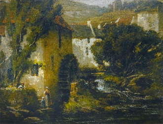 風景油彩画 小型 楽天市場】油彩画 小林幸三 「焼岳」 F6号 額入り 油絵 風景画