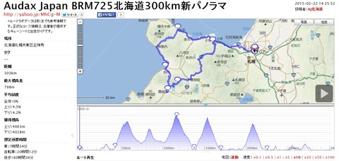 BRM725北海道300km新パノラマ