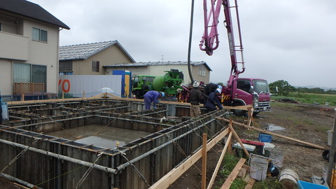 15‗立上り 打設全景