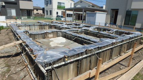 16‗立上り打設 完了後養生