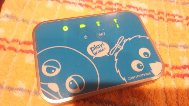 WiMAX 「Aterm WM3600R」　“ガチャピン＆ムック” 限定をゲット