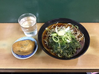 春菊天そば五目いなり