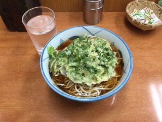 冷やし春菊そば