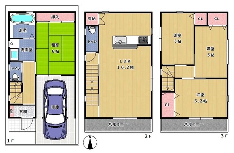 喜連３ 間取