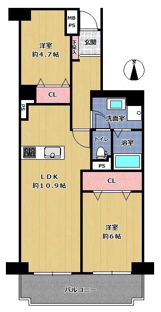 グリーン間取