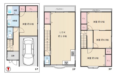 加美東 間取