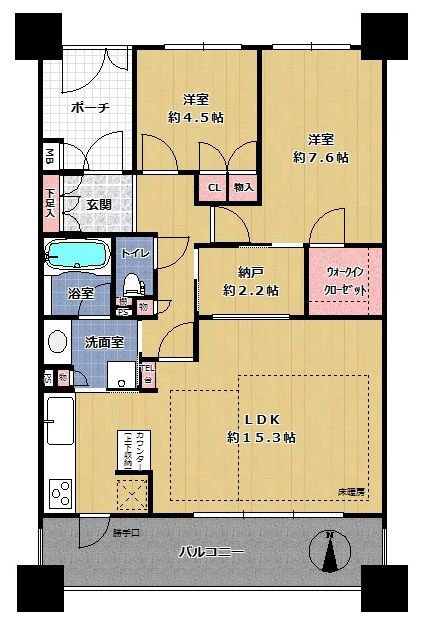 アール間取