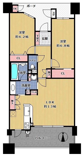 サンリヤン間取