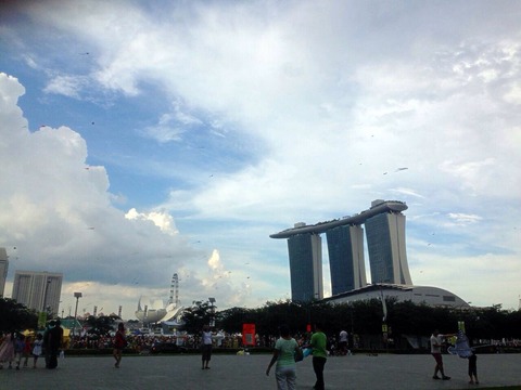 シンガポール　凧揚げ大会