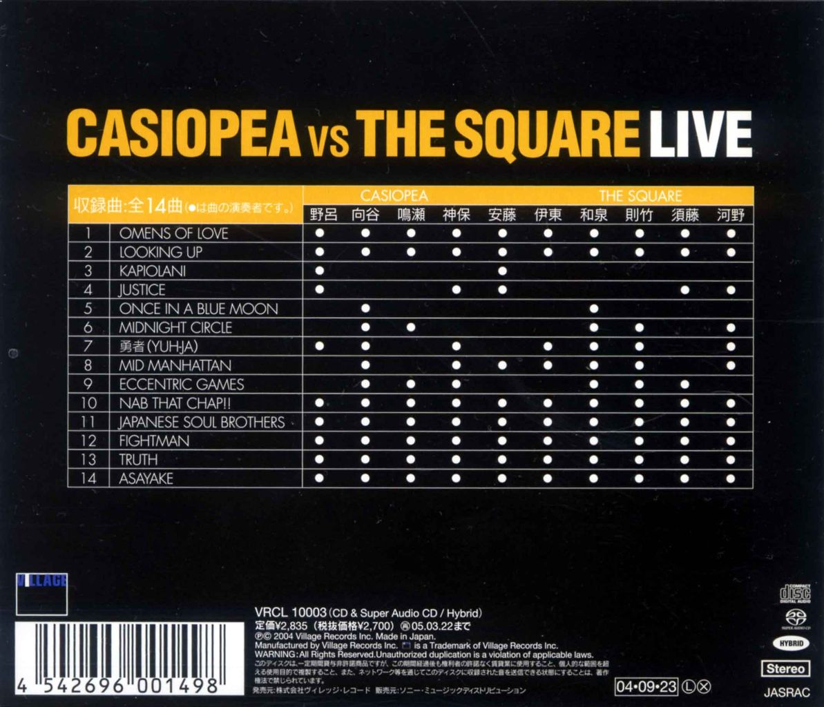 Casiopea Vs The Square Live Rar