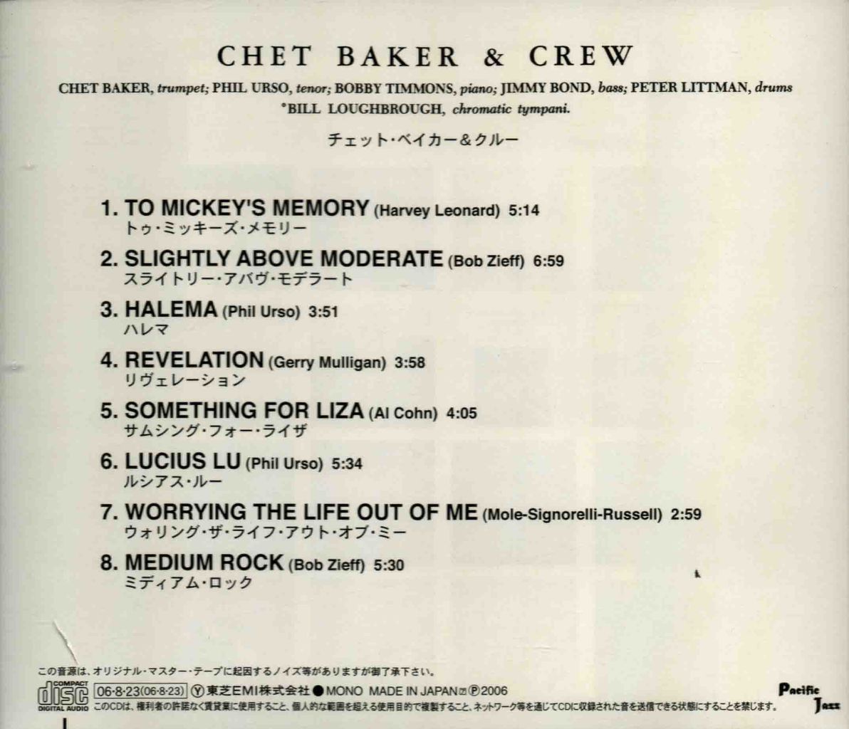CHET BAKER & CREW-2