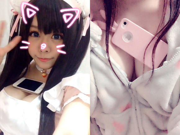 胸の大きなTwitter女子がノリノリ大サービスでおっぱいを見せる遊びが流行中です