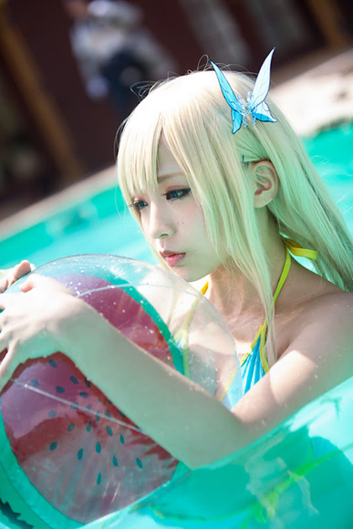柏崎星奈の水着コスプレ美少女画像006