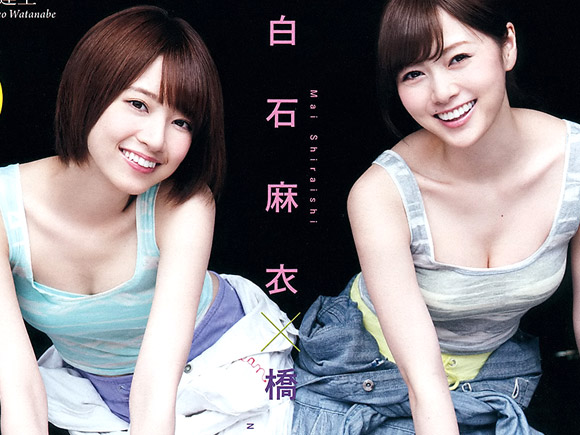 【乃木坂46】白石麻衣(22)と橋本奈々未(22)が貴重な谷間を揃って披露!!画像×46