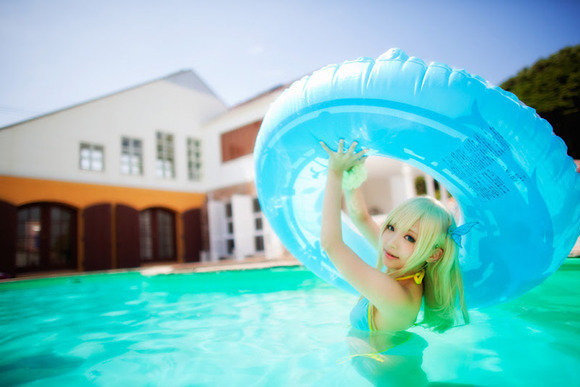 柏崎星奈の水着コスプレ美少女画像003