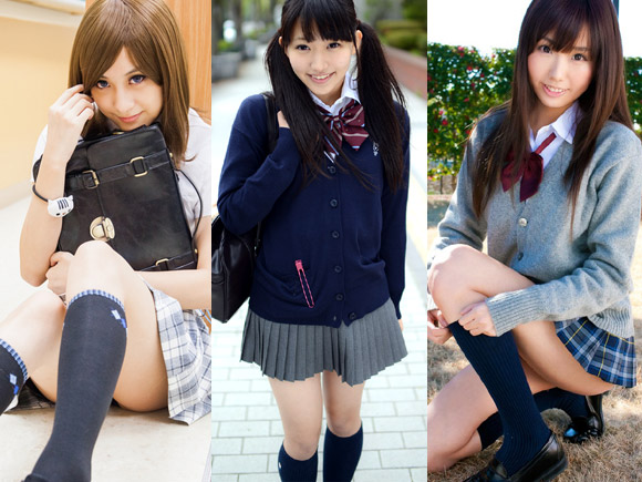 可愛い女子校生の脚フェチ画像