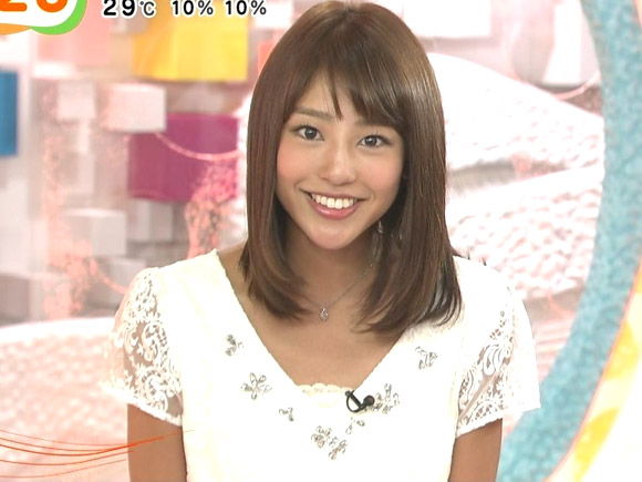めざましテレビ岡副麻希アナがウォータースライダーでマンスジ晒す