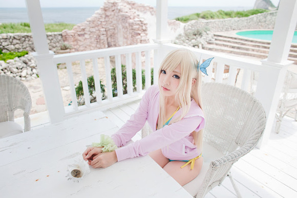 柏崎星奈の水着コスプレ美少女画像008