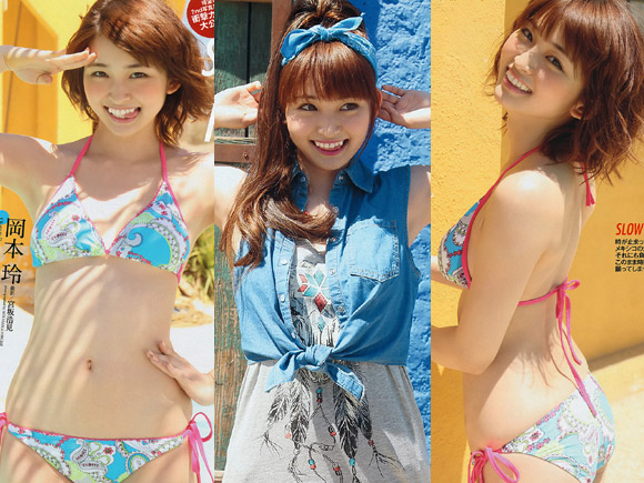 下心抜きで保存しておきたい岡本玲(２２)の夏らしいグラビア画像