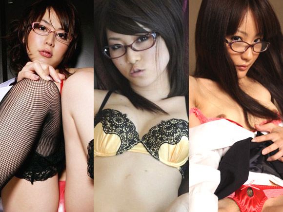 黒髪でメガネの似合う可愛いお姉さんたちのエロ画像50枚