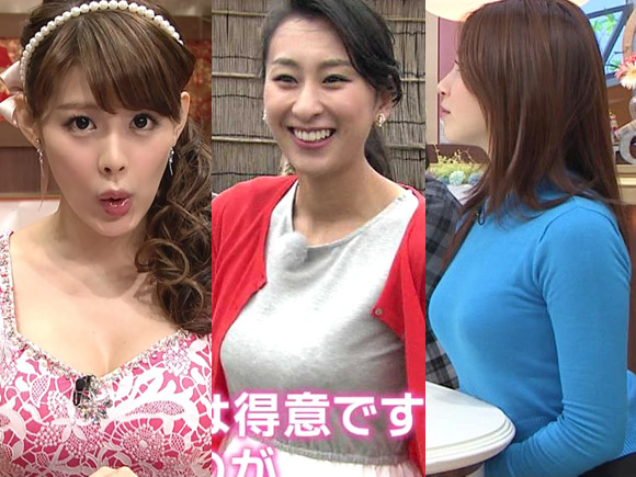 【画像28枚】TVに映ったパンパンに張った着衣巨乳美女たちがたまらんwwwwwwwwwwww
