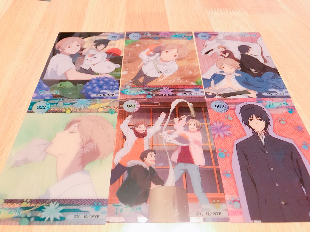 夏目友人帳クリアカードコレクションガム5パック開封！果たして結果は
