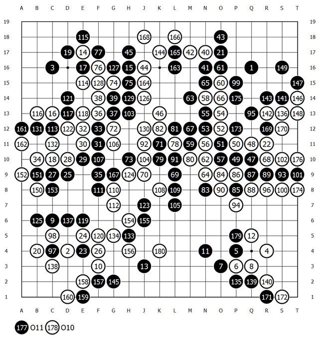 イ・セドルvsAlphaGo第4局棋譜
