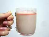 あずき茶牛乳割り♪