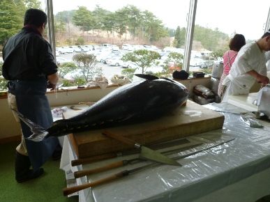マグロ解体ショー