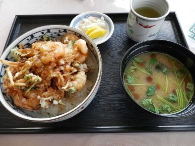 海老のかき揚げ天丼