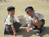 前日の石拾い
