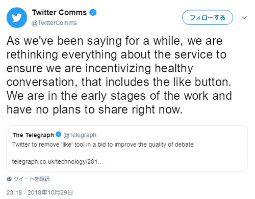 Twitterが議論の質を低下させる「いいね」機能を削除か? おまえらが無くしてほしい機能は