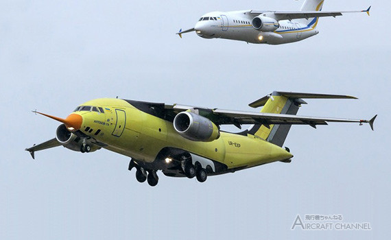 ウクライナ アントノフ新型輸送機 An 178 初飛行に成功 ホストメリ アントノフ空港 飛行試験映像 Aviation Data Focus