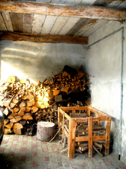 牛小屋の入り口