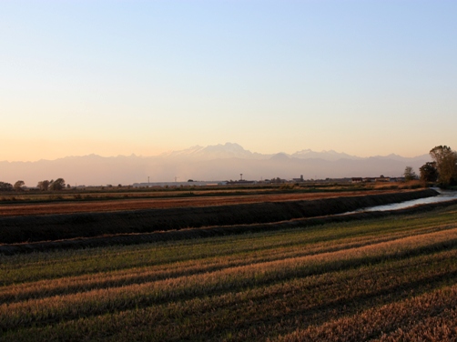 夕暮れの田園 1