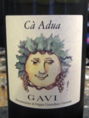 この日のワイン。Gavi