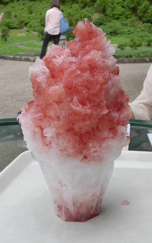 天然氷のかき氷
