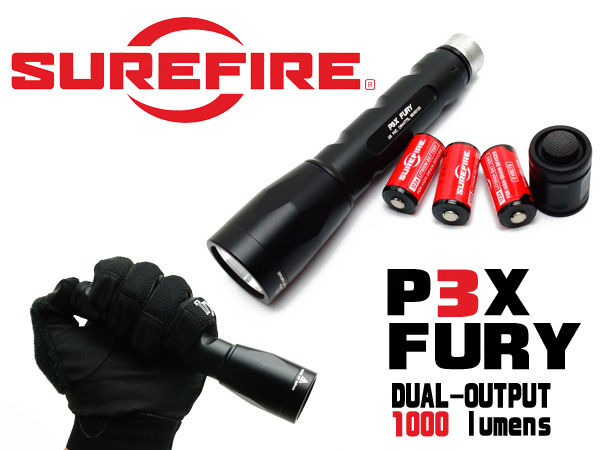 SUREFIRE (シュアファイア）FURY P3X-B-BK入荷！1000ルーメン : 目指せ