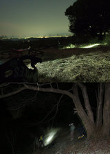 山頂から夜景が望めました。