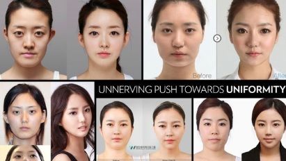 韓国人-美容整形-同じ顔-子供-違う顔