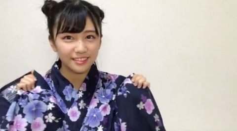 磯貝花音浴衣