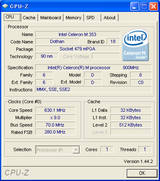 Eee PC CPU 630MHz