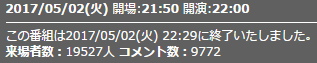 来場者数3話